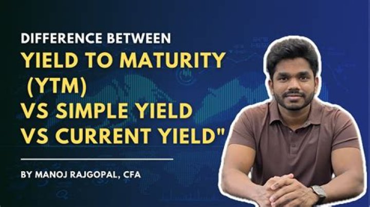 What is the difference between yield and yield to maturity?