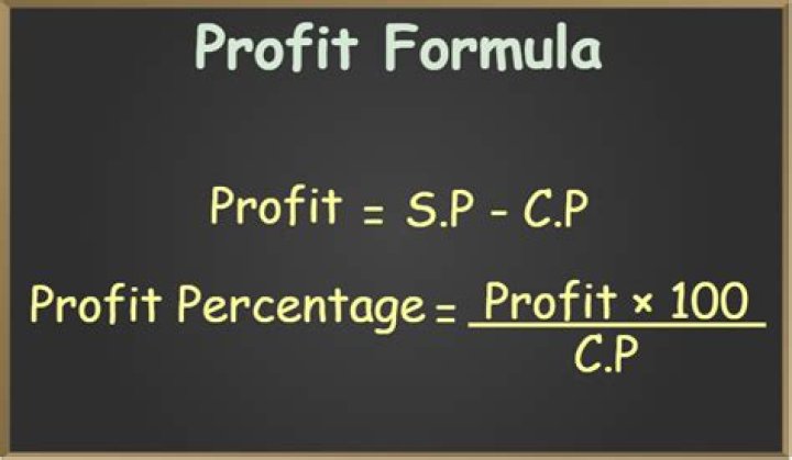 What is the formula to find profit?