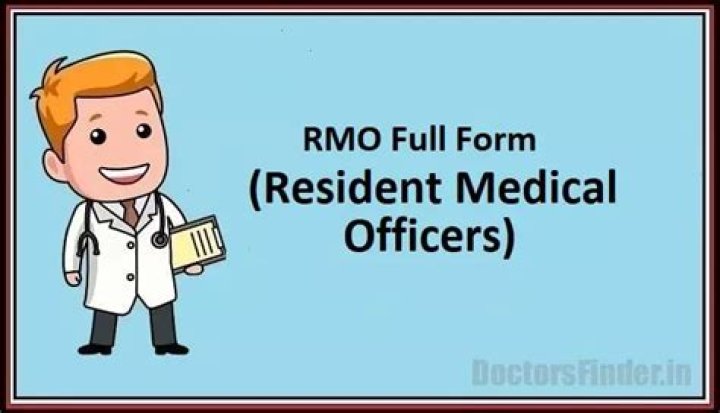 What is the full form of RMO in medical?