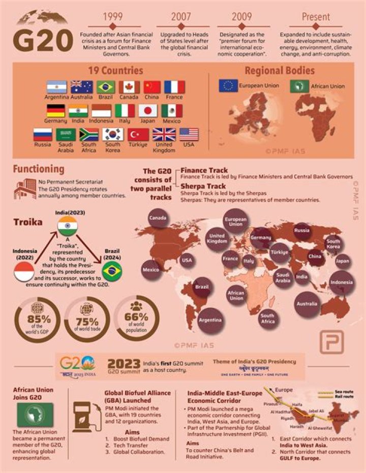 What is the main focus of G20?