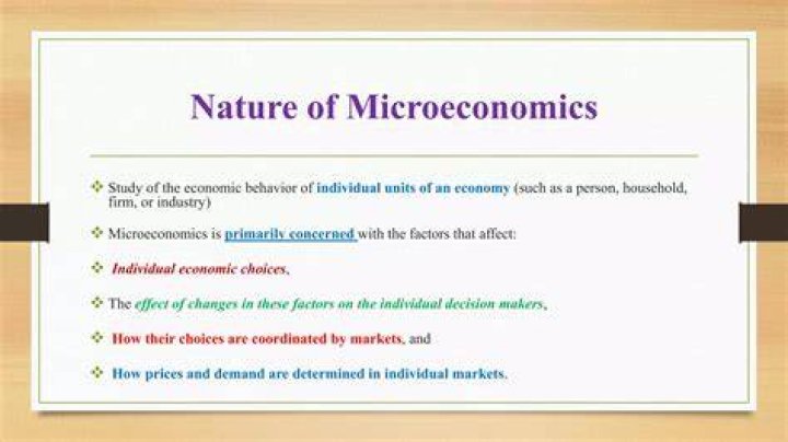 What is the nature of Microeconomics?
