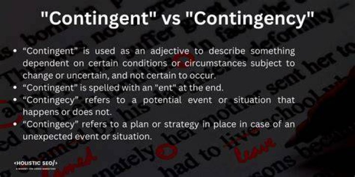 What is the other term of contingency?