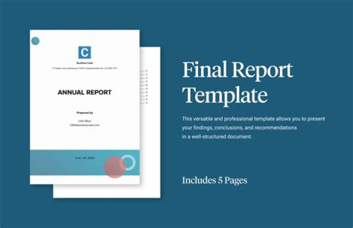 What is the purpose of a final report?