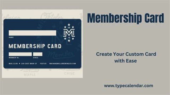 What is the purpose of a membership card?