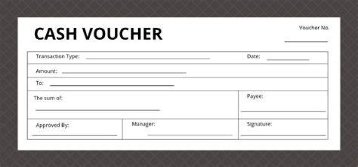 What is the purpose of cash voucher?