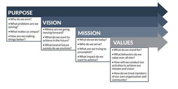 What is the purpose of vision in business?
