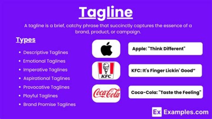 What is the tagline of Apple company?
