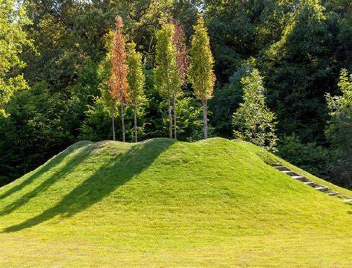 What K is a small hill or mound?