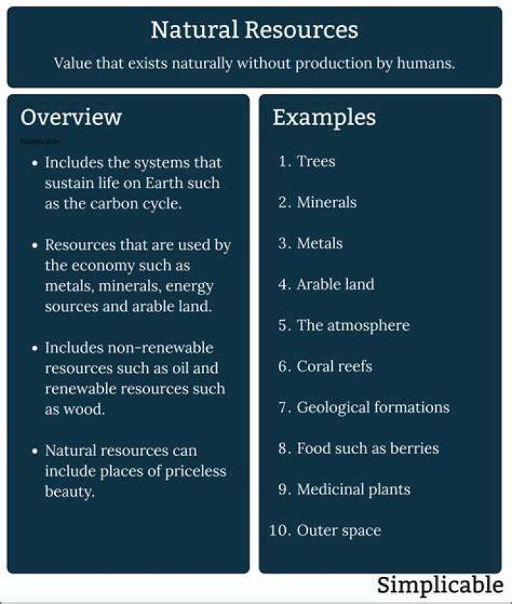 What refers to the natural resources used in production?