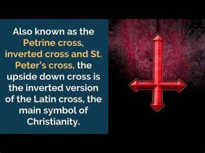 What saint does the upside down cross represent?