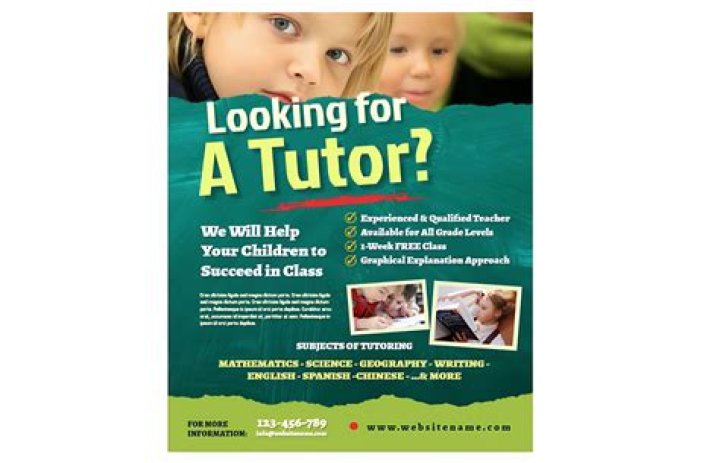 What should be included in a tutoring flyer?
