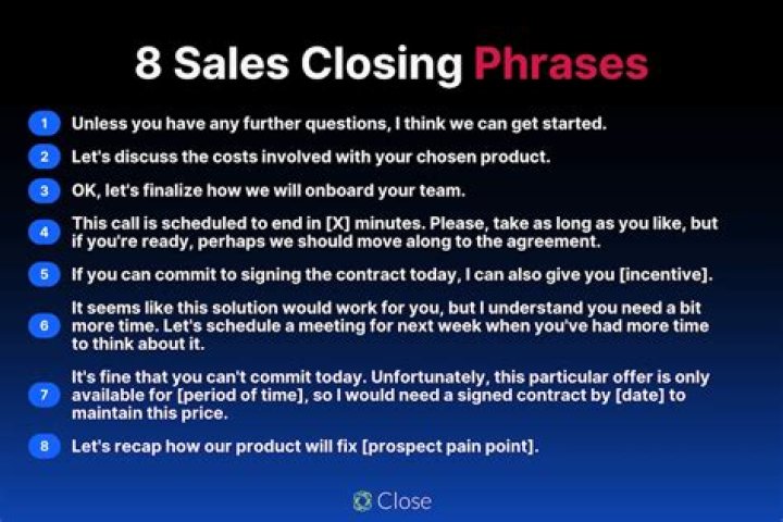 What should one do when closing the presentation?