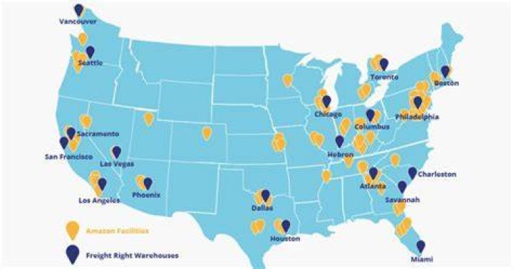 What states have Amazon warehouses?