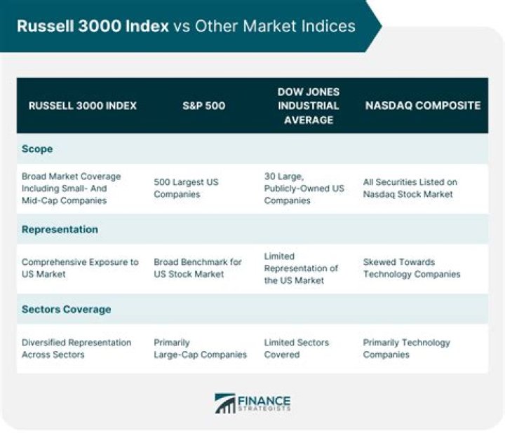 What stocks make up the Russell 3000 index?