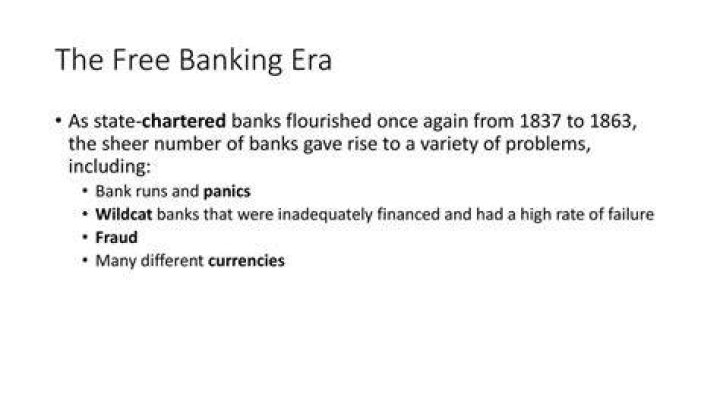 What took place during the free banking era?