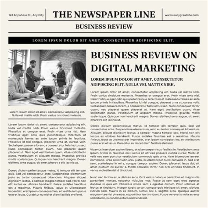 What type of business is a newspaper?
