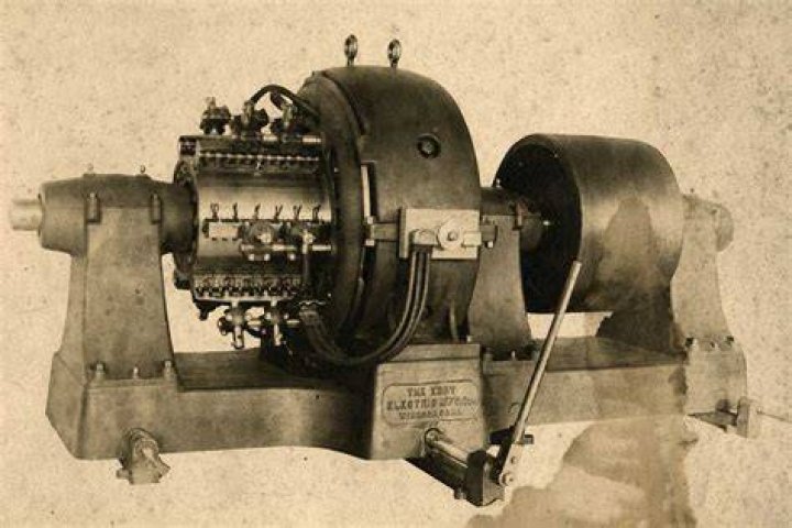 What was the first electric powered machine?