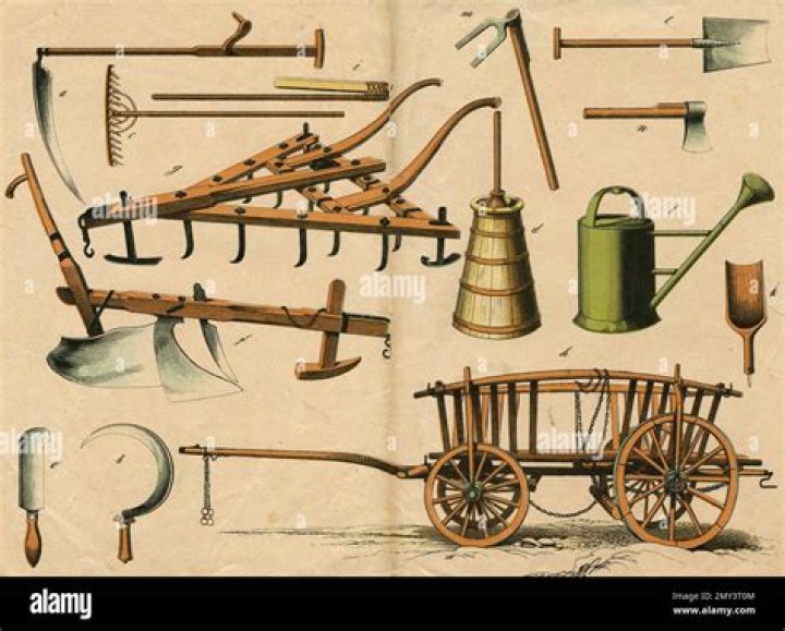 What were early farming tools made of?