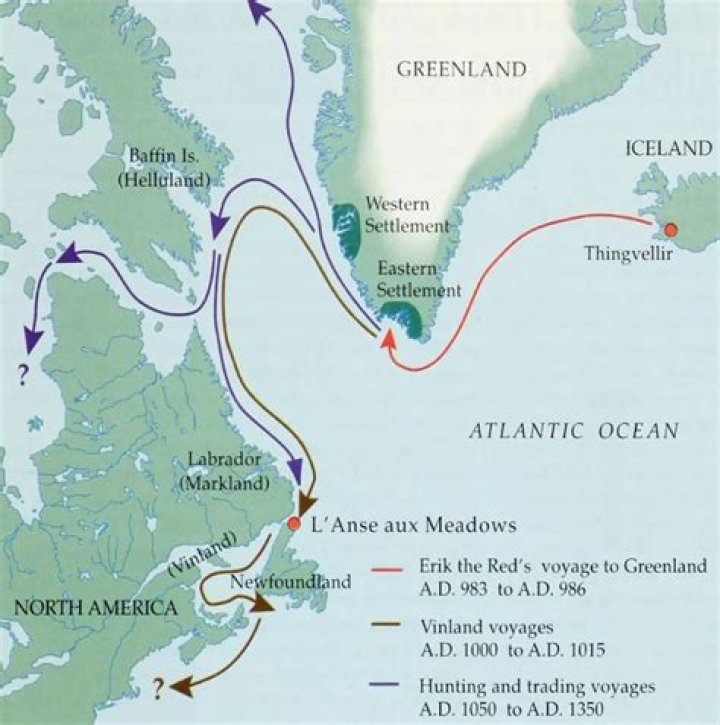 When did Leif discover Vinland?