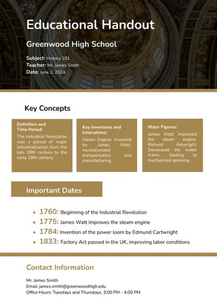 When should handouts be used?