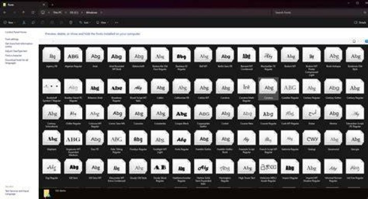 Where are printer fonts stored?