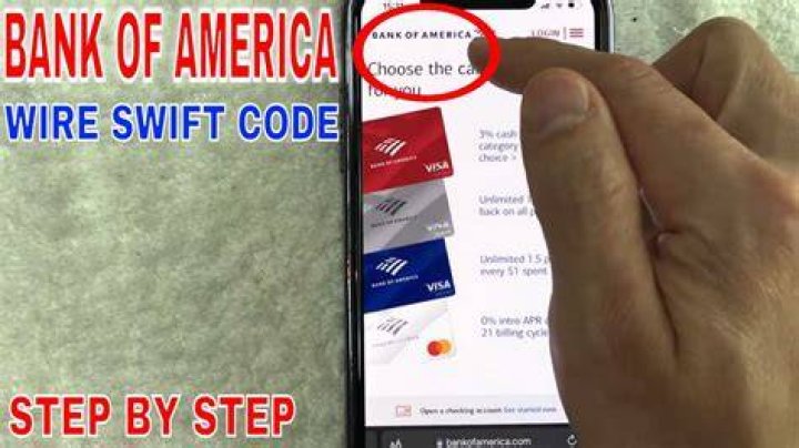 Where can I find my Bank of America SWIFT code?