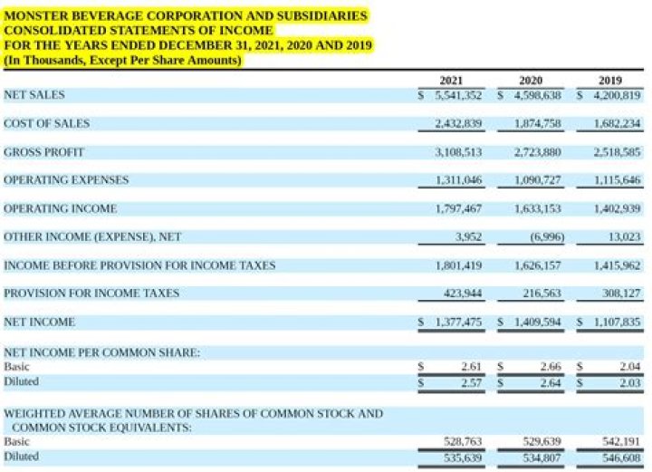 Where does common stock go on the income statement?