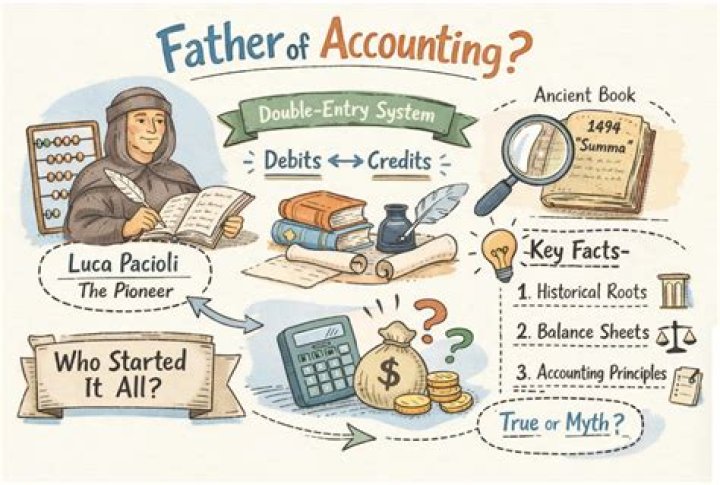 Who is the father of accounting and his contributions?