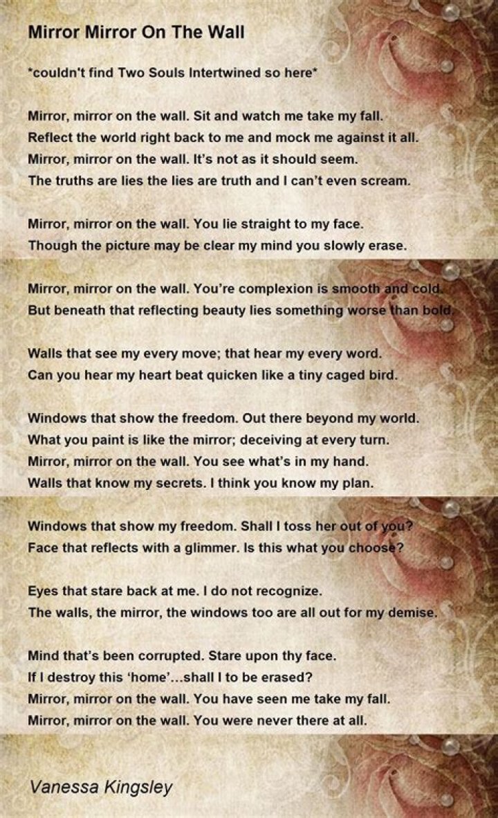 Who is the person who says Mirror, mirror on the wall?