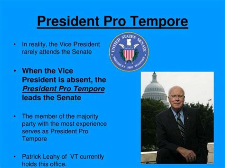 Who is the president pro tempore role?