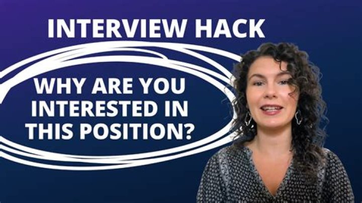 Why are you interested in this position best answer?