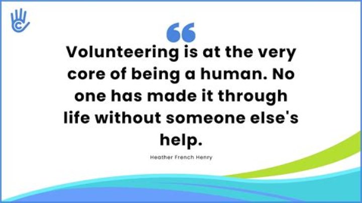Why does the government encourage volunteerism?