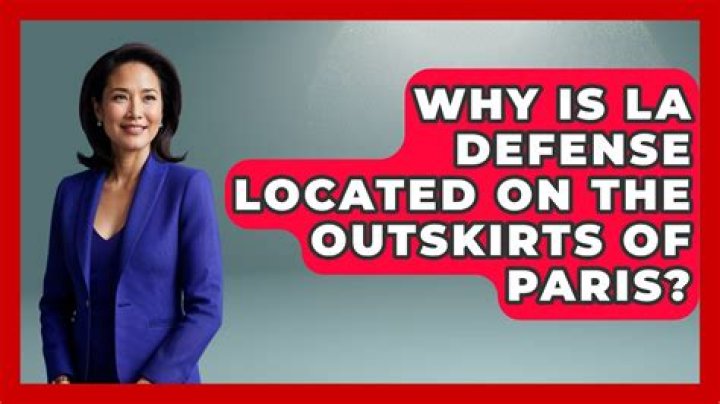 Why is La Defense on the outskirts of Paris?