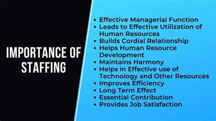Why is staffing important for an Organisation?