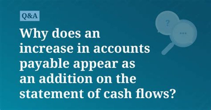 Why would accounts payable increase?